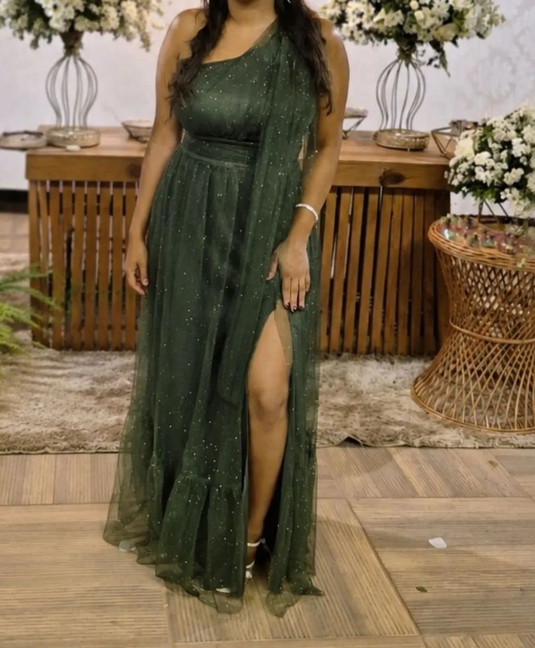 Vestido verde oliva 