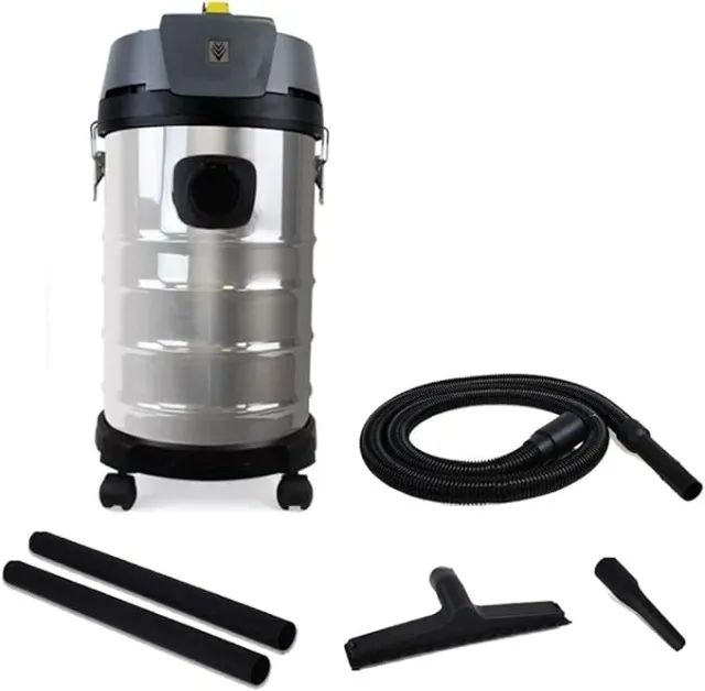 ASPIRADOR KARCHER 1600W 30L INOX ASPIRA PÓ E LÍQUIDOS PROFISSIONAL NT 3100  - Foto 3