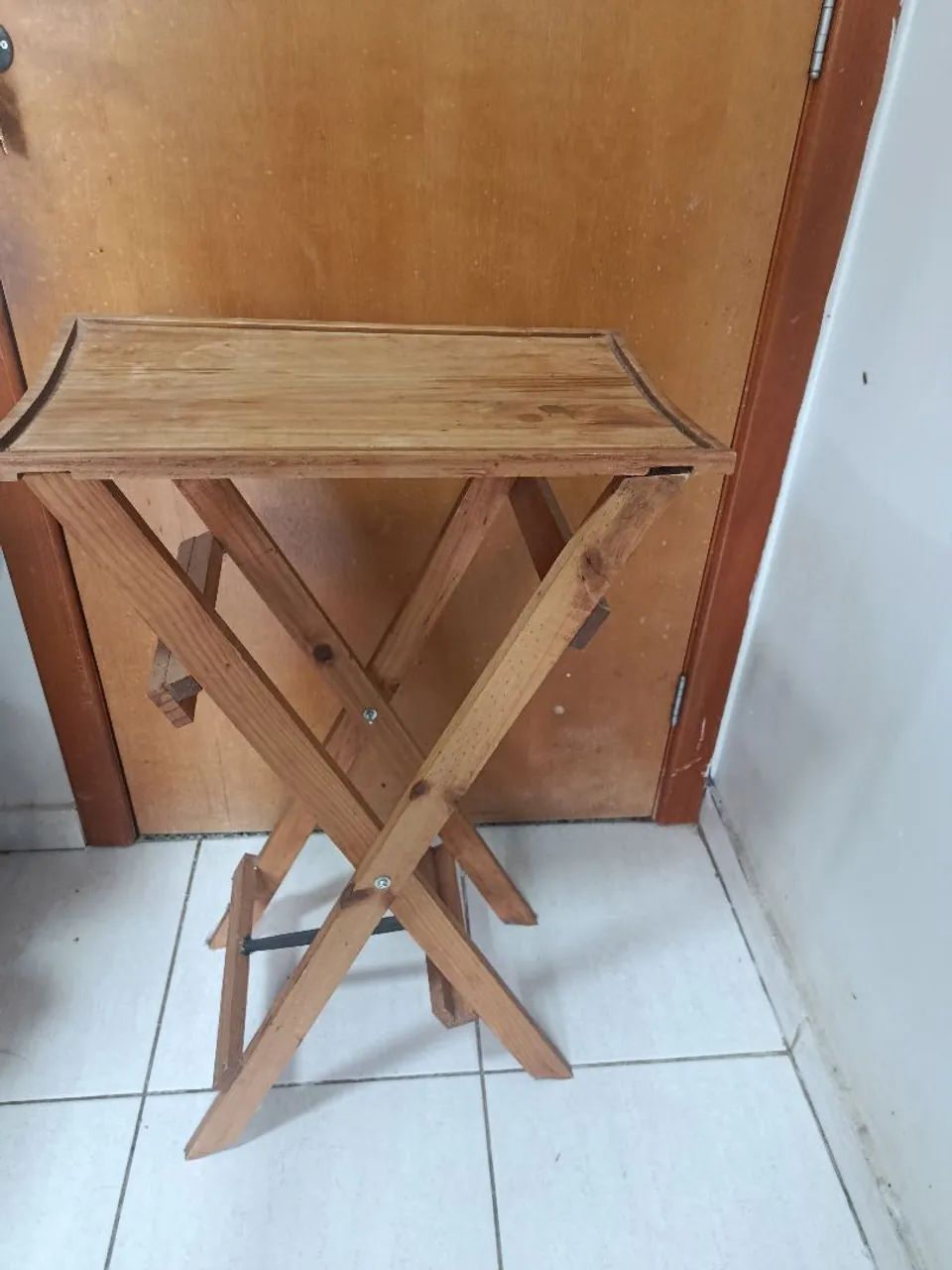 Mesa de madeira dobrável 
