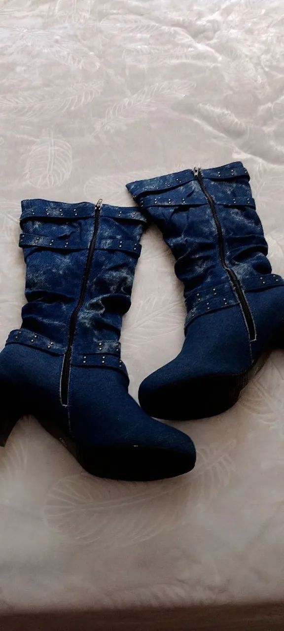 Vendo bota jeans - Foto 2