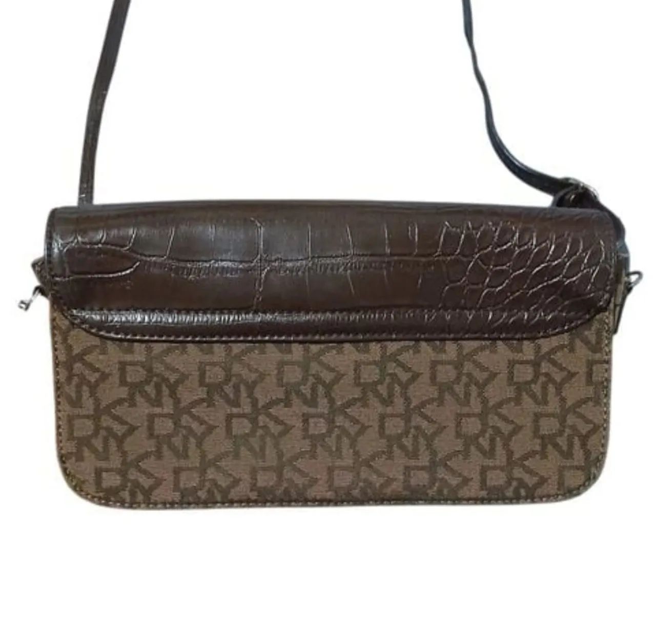Bolsa dkny tiracolo marrom - Foto 5