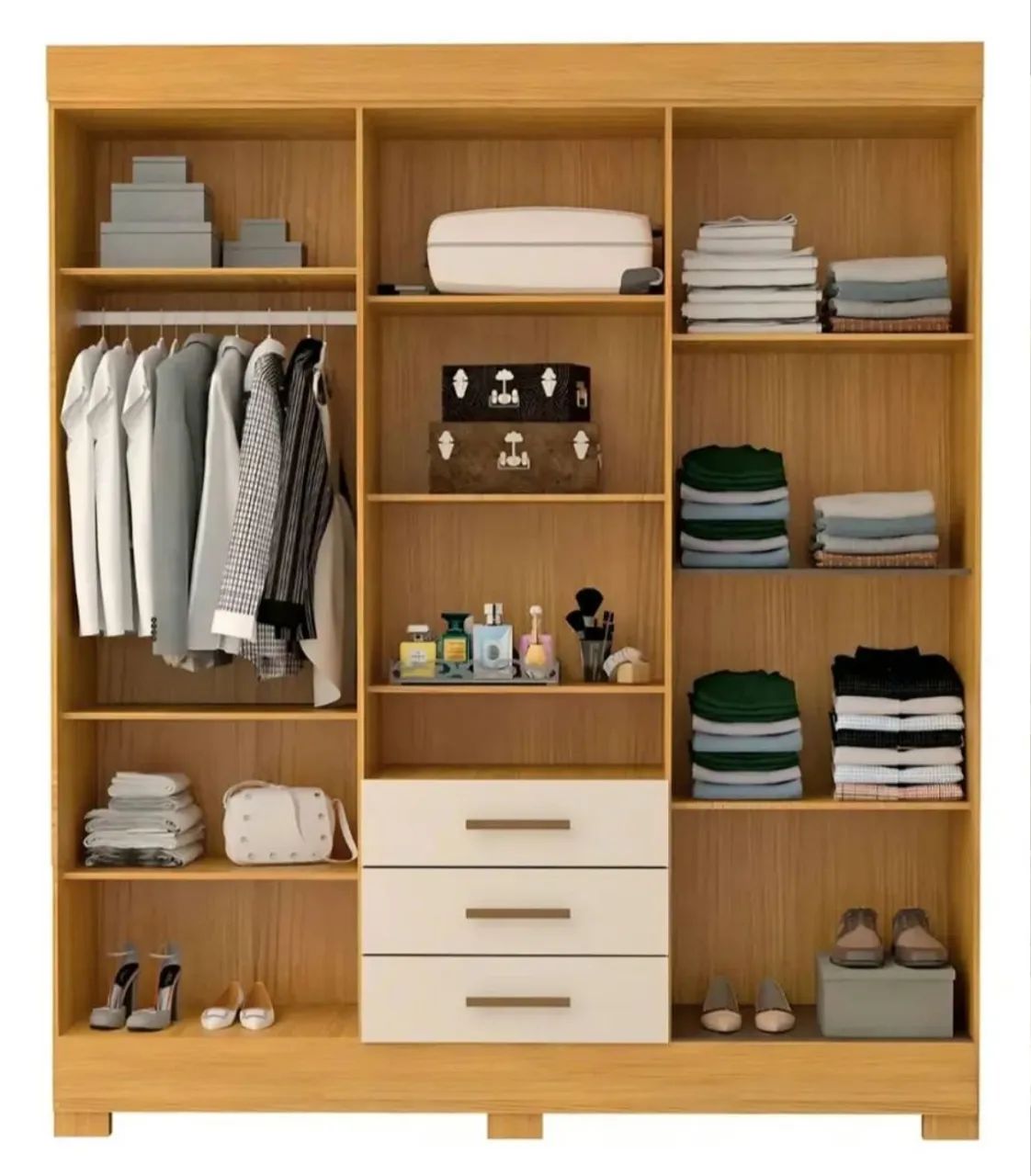 Guarda roupa com espelho entrego e monto  - Foto 2