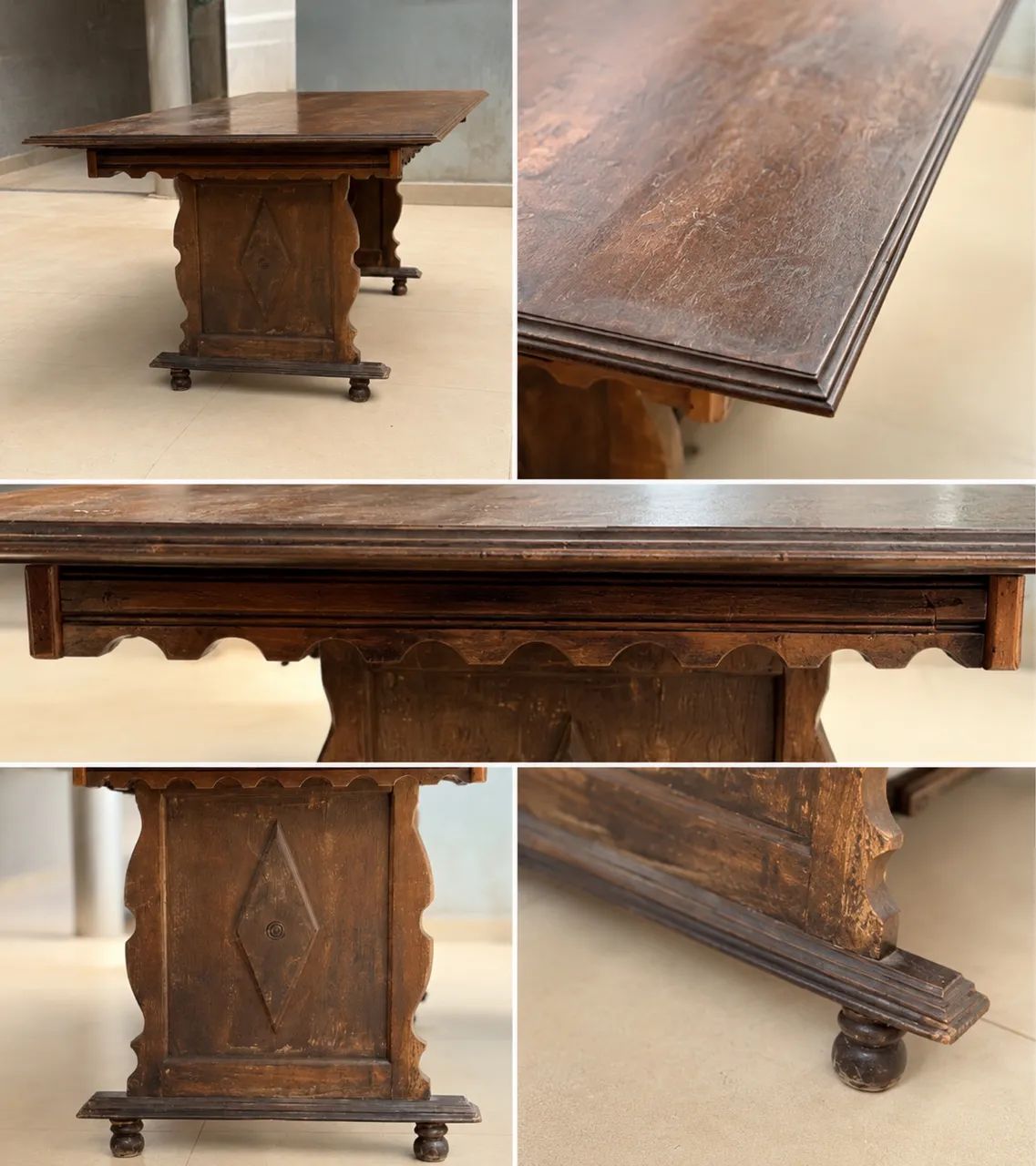 Conjunto de Mesa de Jantar com 6 Cadeiras - Estilo Clássico - Foto 3