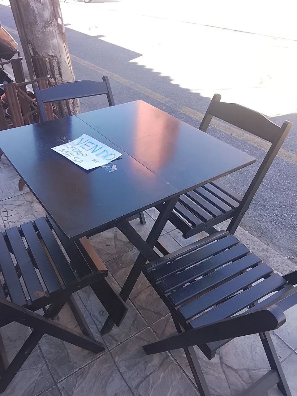 Vendo jogo de mesa de madeira flexível. - Foto 2