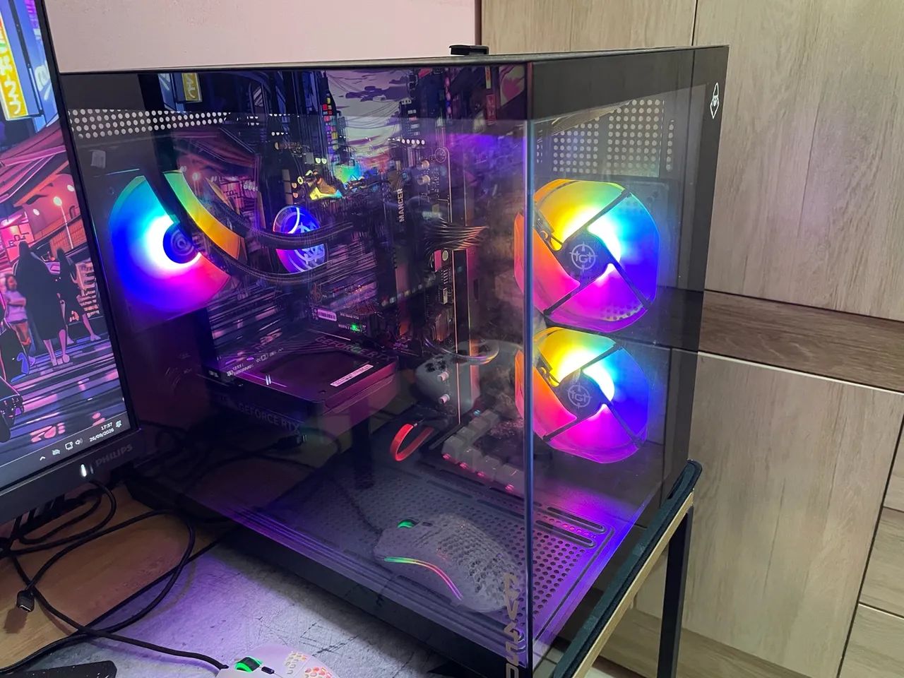 Pc gamer completo placa rtx5060 8giga processador renzer7 - Foto 4