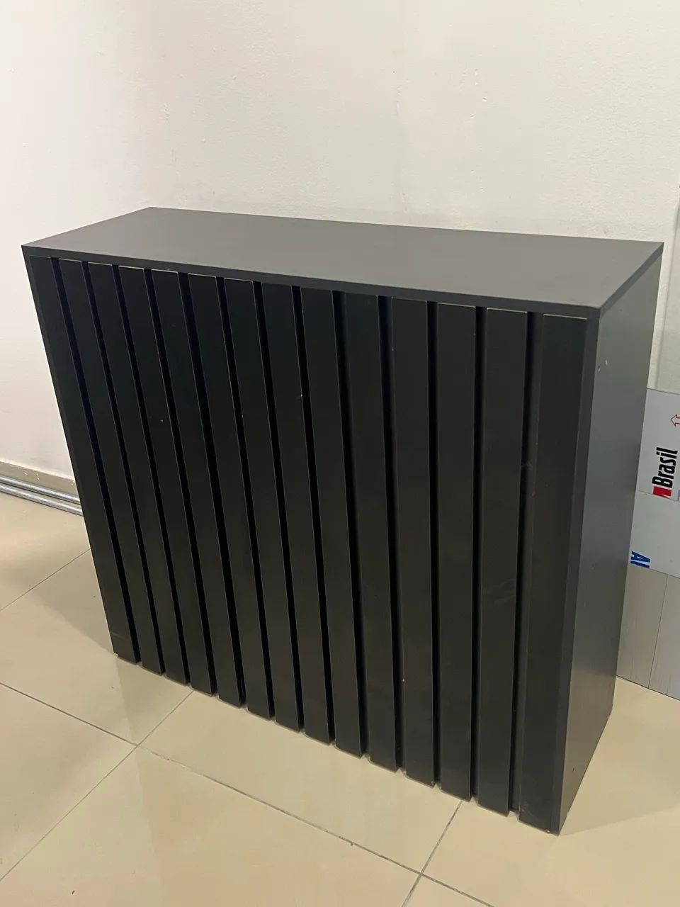 Balcão Ripado 100% MDF Preto