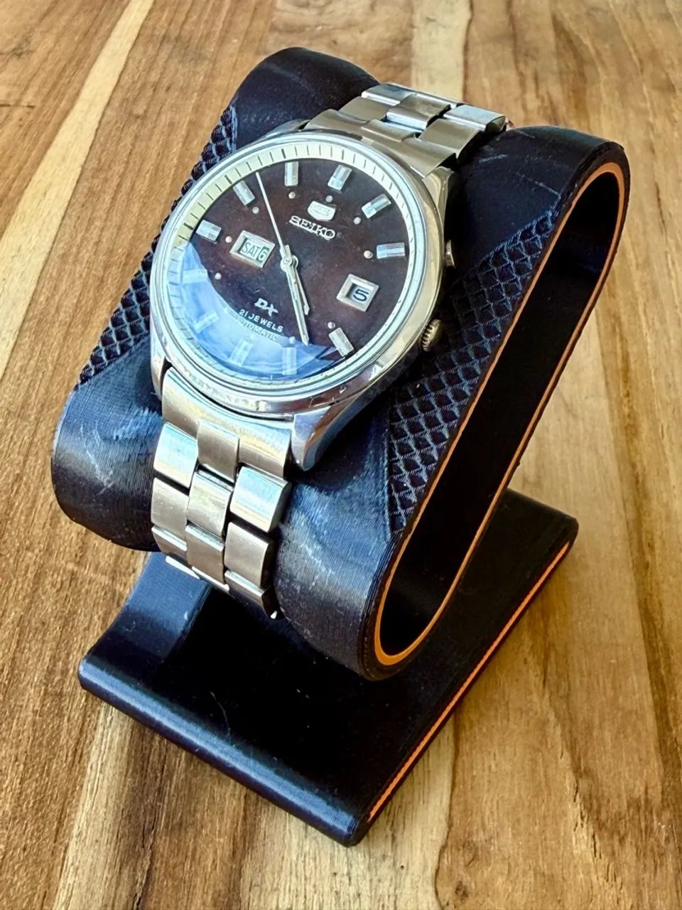 蛇腹カメラ用レンズ　SEIKO- SLV VXM Relógio Seiko DX Duas Janelas 6106-7000 - 1969 - Acessórios - Nova