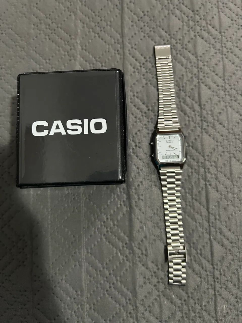 Relógio Casio Unissex Prata - Foto 3