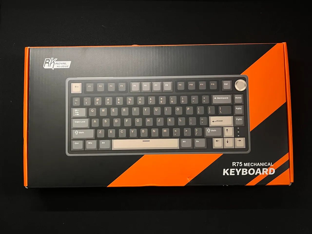TECLADO ROYAL KLUDGE RK75 SWITCH MARROM - Foto 2