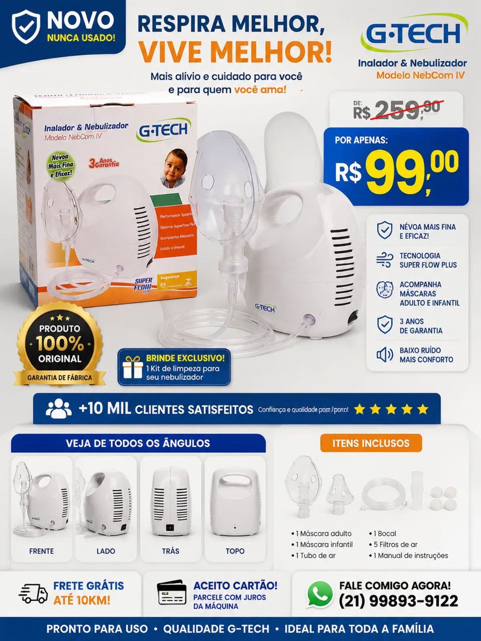 Inalador e nebulizador 
