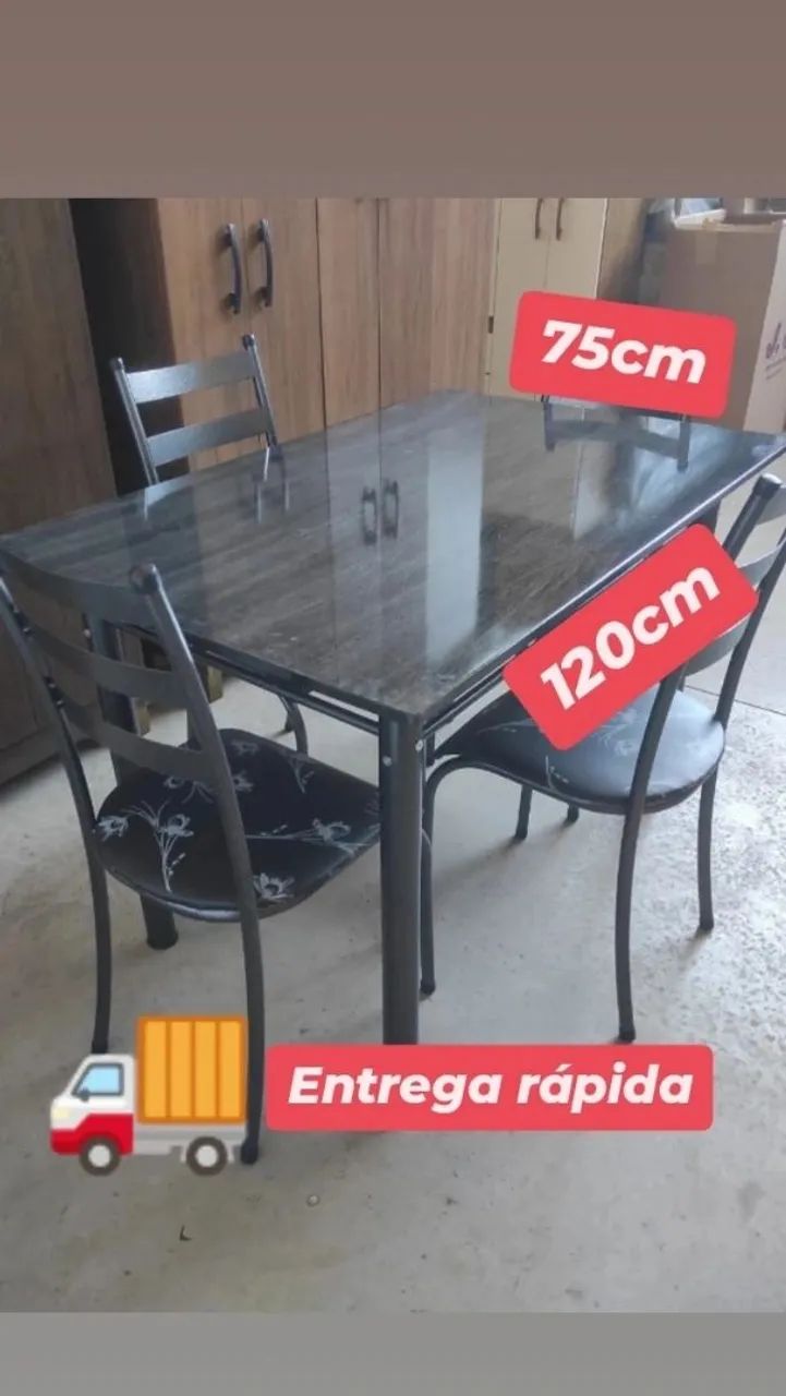 Mesa 4 cadeiras em Anápolis! - Foto 3