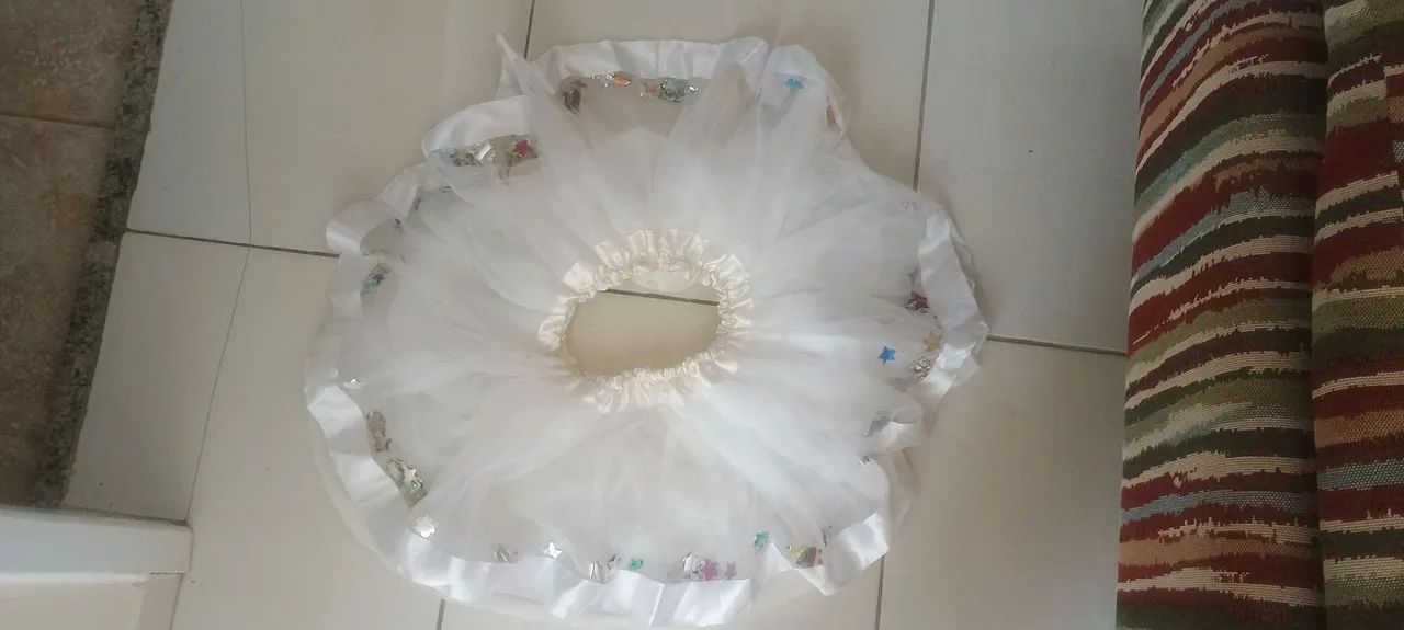 Saia de tule de estrelinha - Foto 2