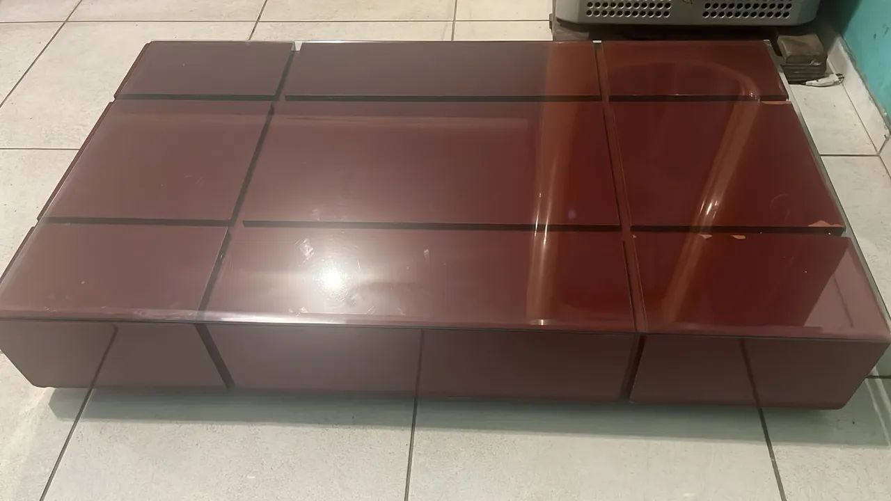 Mesa de centro com tampo de vidro - Foto 3