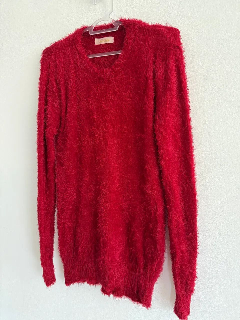 Casaco com pelo sintético vermelho - Foto 4