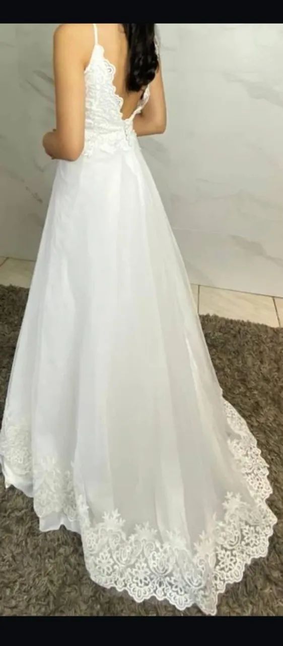 Vestido de noiva princesa, nunca usado - Foto 3
