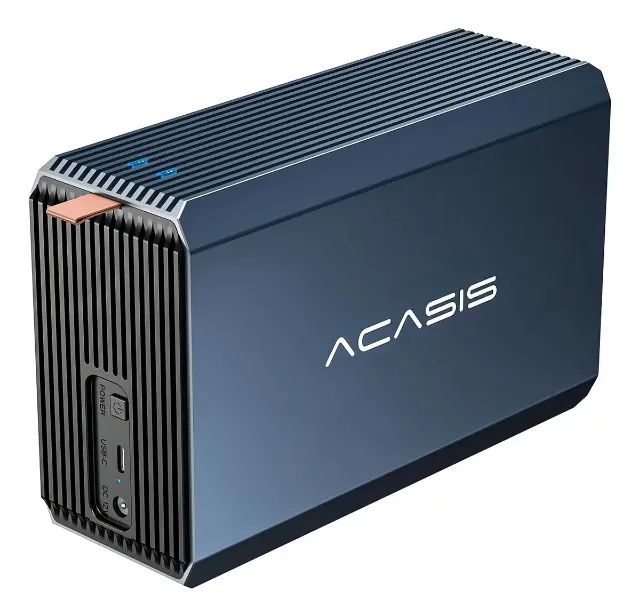 Case Acasis Com 2 Baias Alumínio Usb3.0 Raid Hd 2.5/3.5 Sata