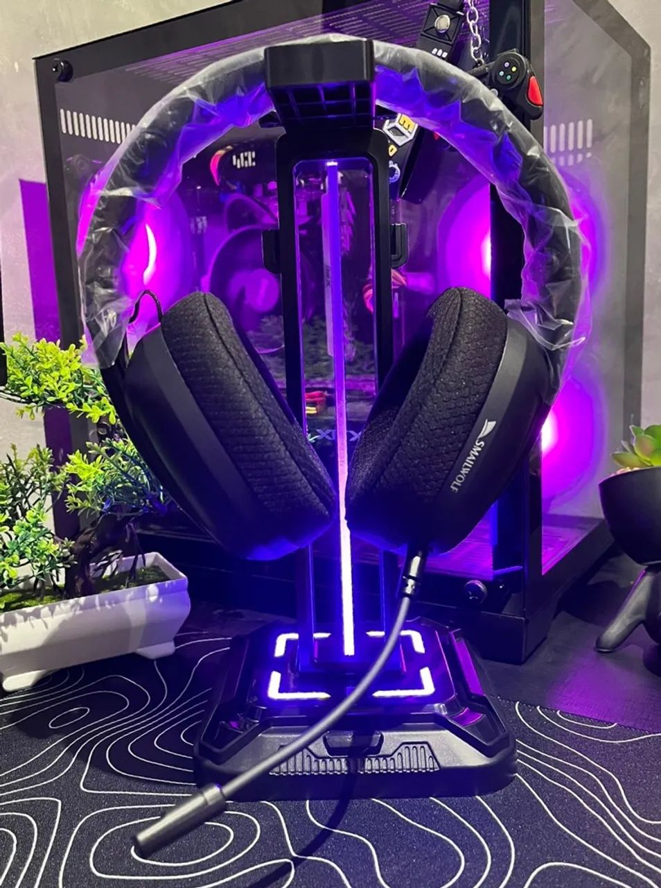 Headset SmailWolf l80 gamer 