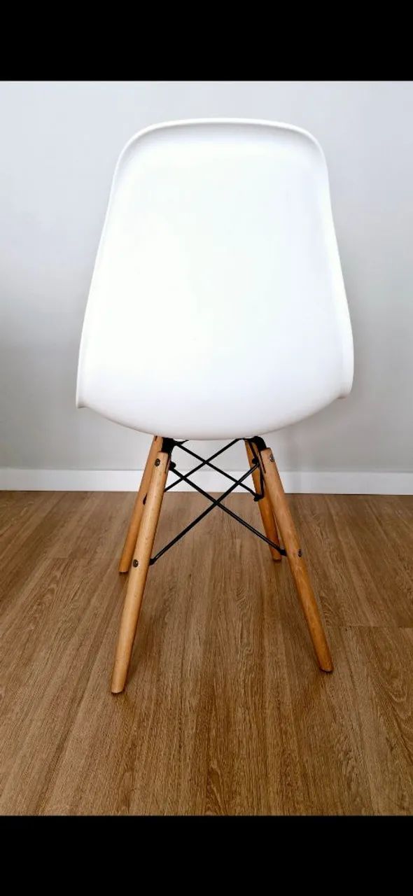 Cadeira tokstok eames branca wood - Foto 2
