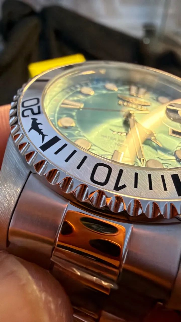 Relógio invicta diver azul turquesa - Foto 5