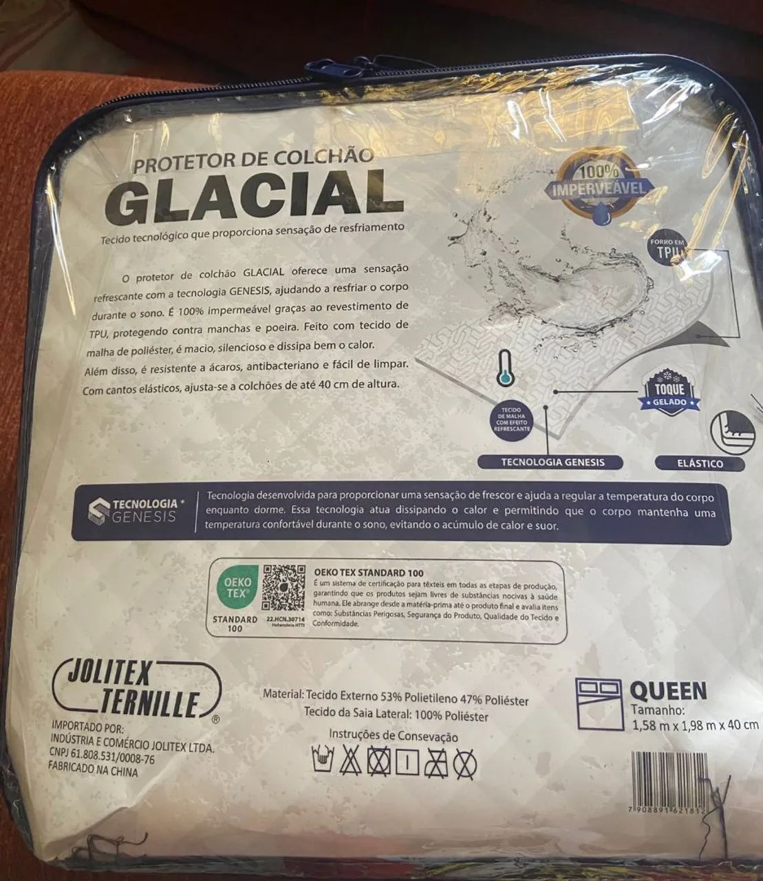 Vendo protetor de colchão novo pra cama Queen - Foto 2
