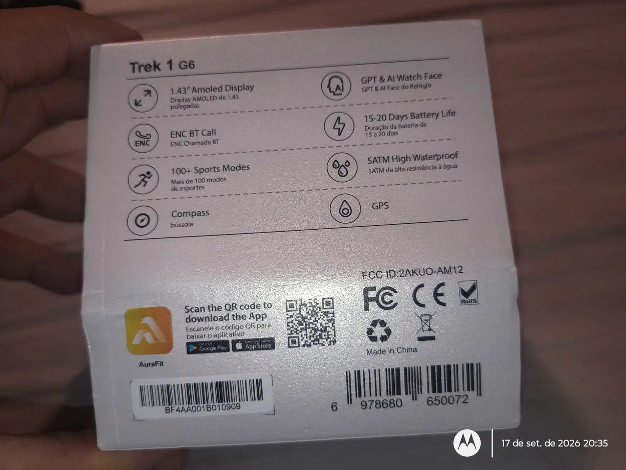 Smart Whatch Aurafit Trek 1 G6   - Foto 5