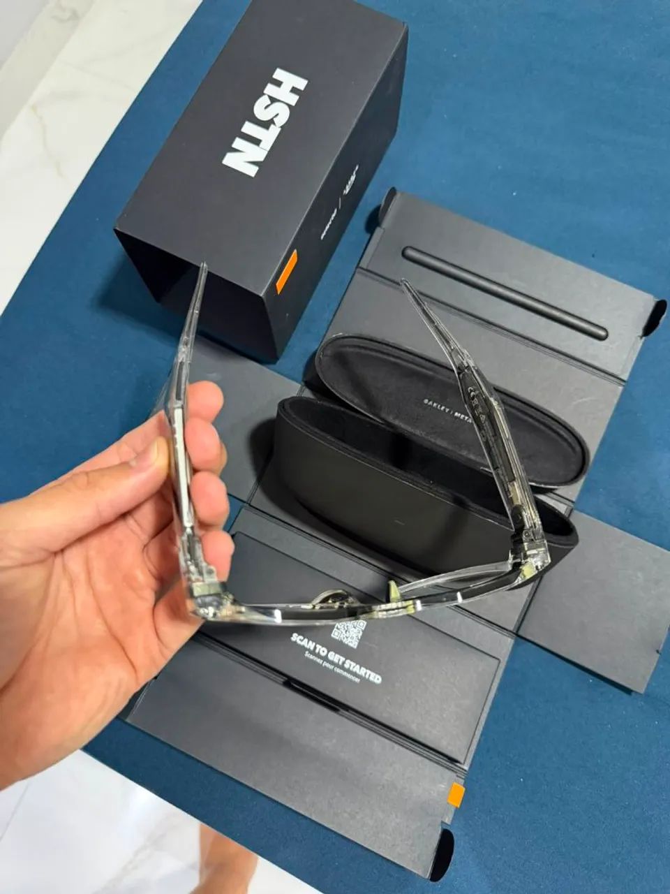 Oakley Meta HSTN AI Performance Glasses Clear Frame