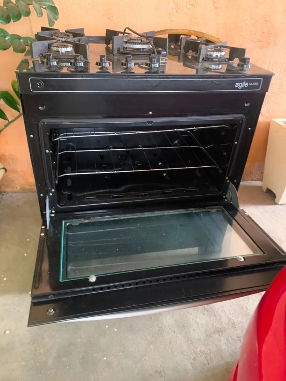 Fogão 5 Bocas com Mesa de Vidro Temperado - Foto 3
