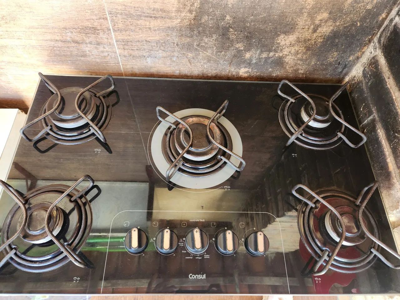 Fogão cooktop consul 5 bocas
