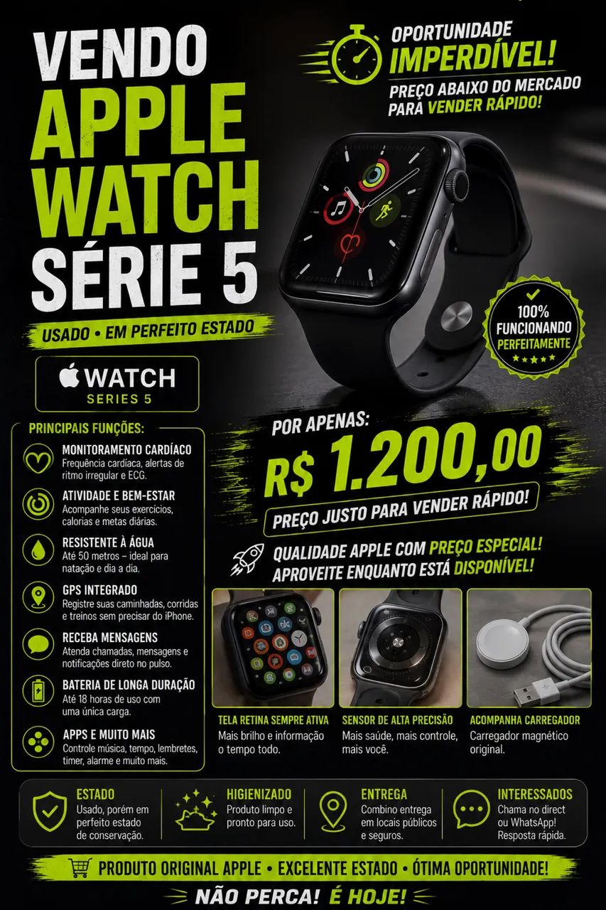 VENDO APPLE WATCH SÉRIE 5