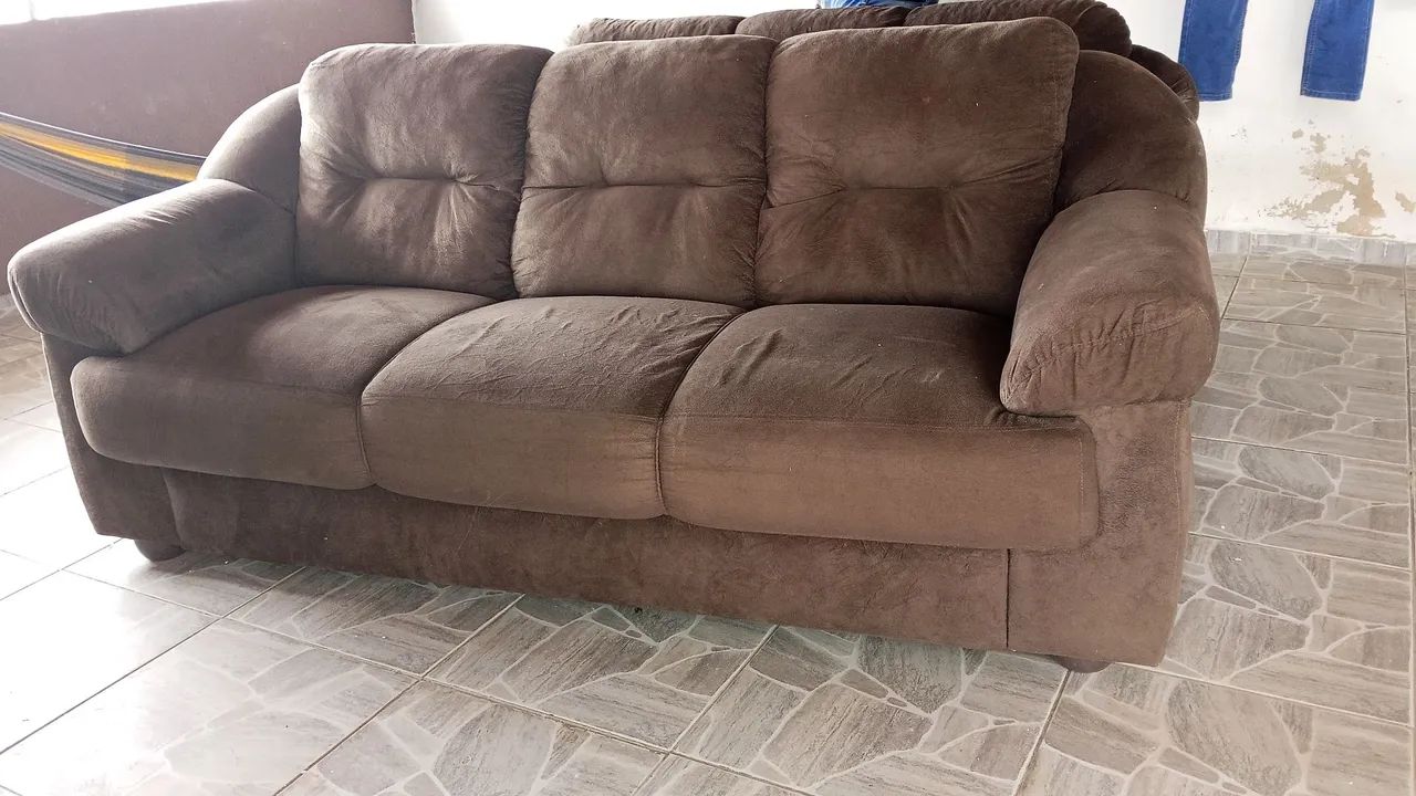 Sofá 3 lugares marrom65573815115779123