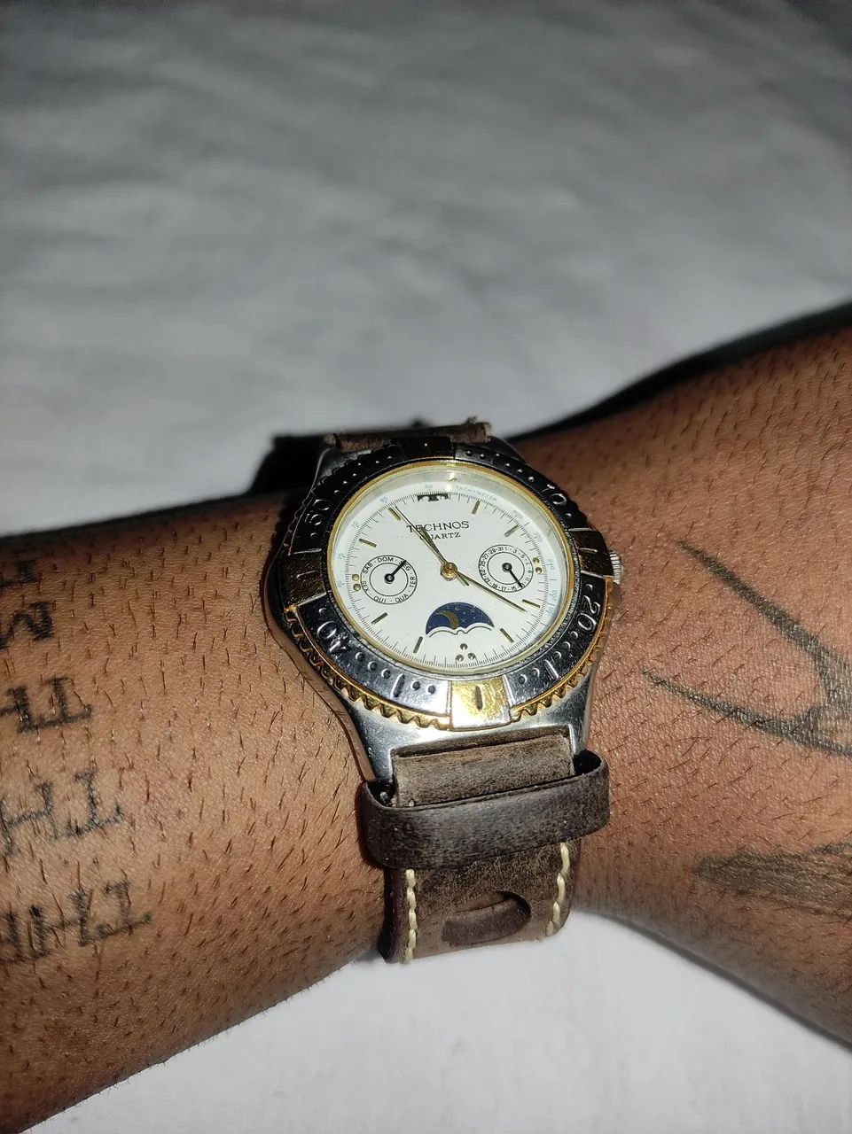 Tecnnos moonphase pulseira rally - Foto 5