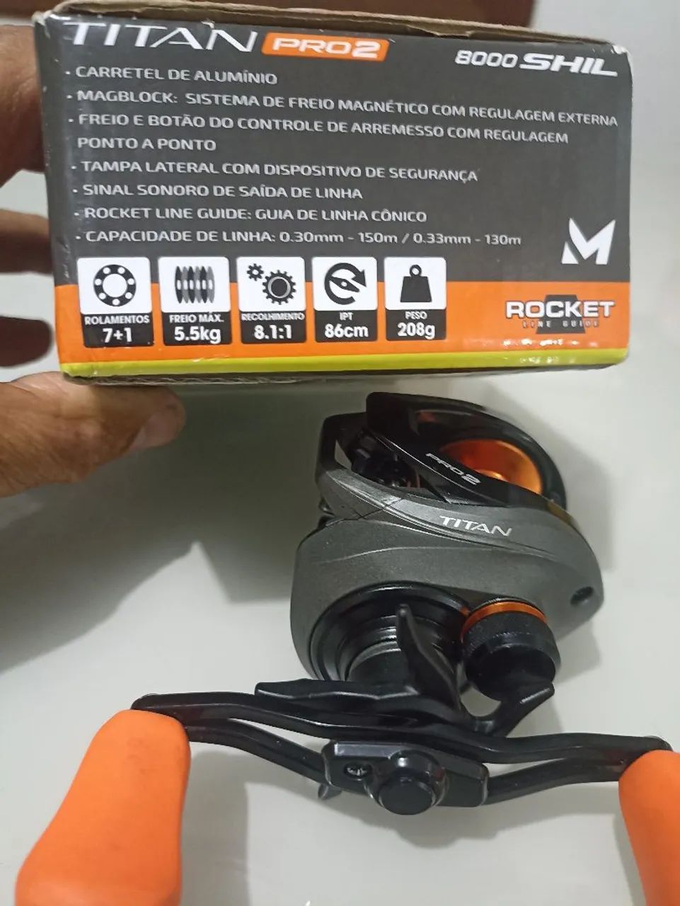Carretilha marine Sport Titan Pro2 8000 - Foto 2