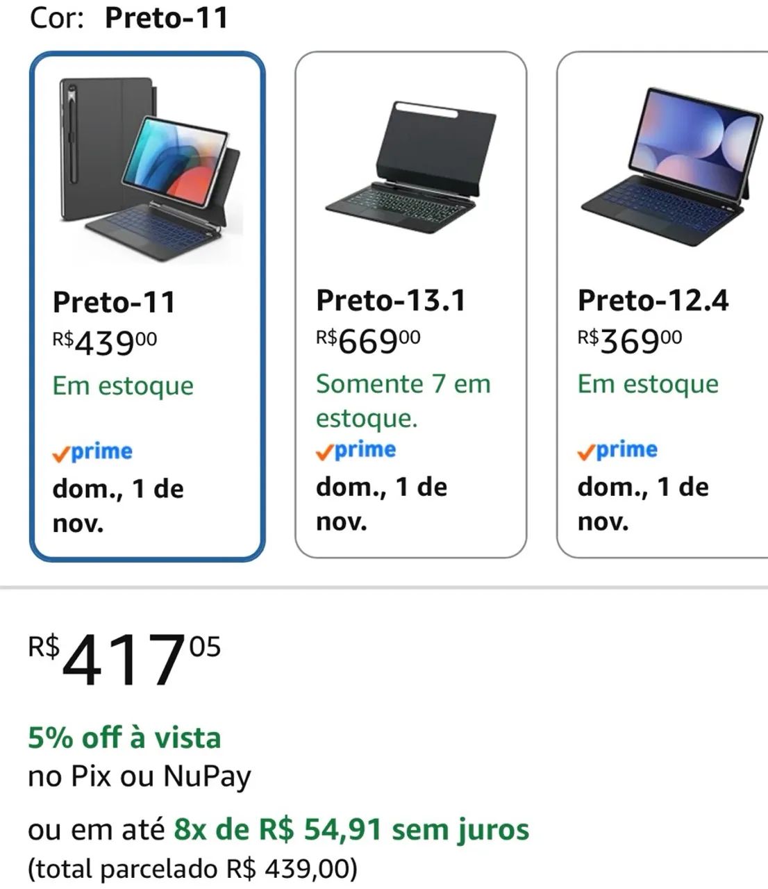 Capa com Teclado e Trackpad para Samsung Galaxy  de 11 polegadas - Foto 4
