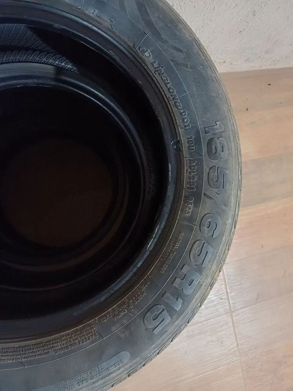 Pneus 185/ 15 meia vida. - Foto 3