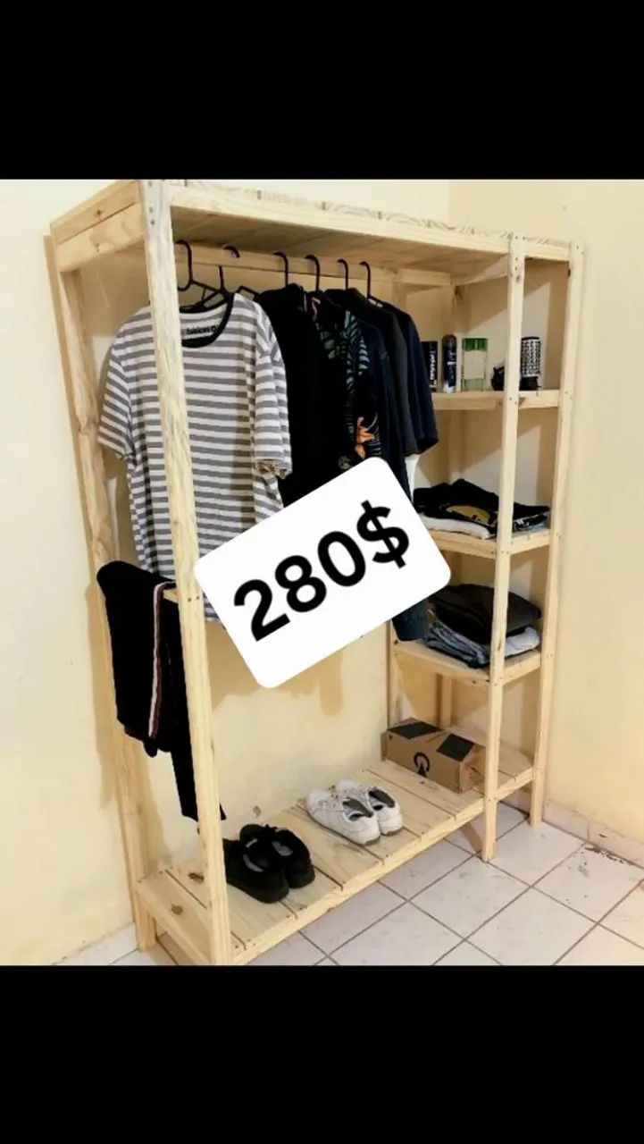 J.A pallet's Araras e Closets