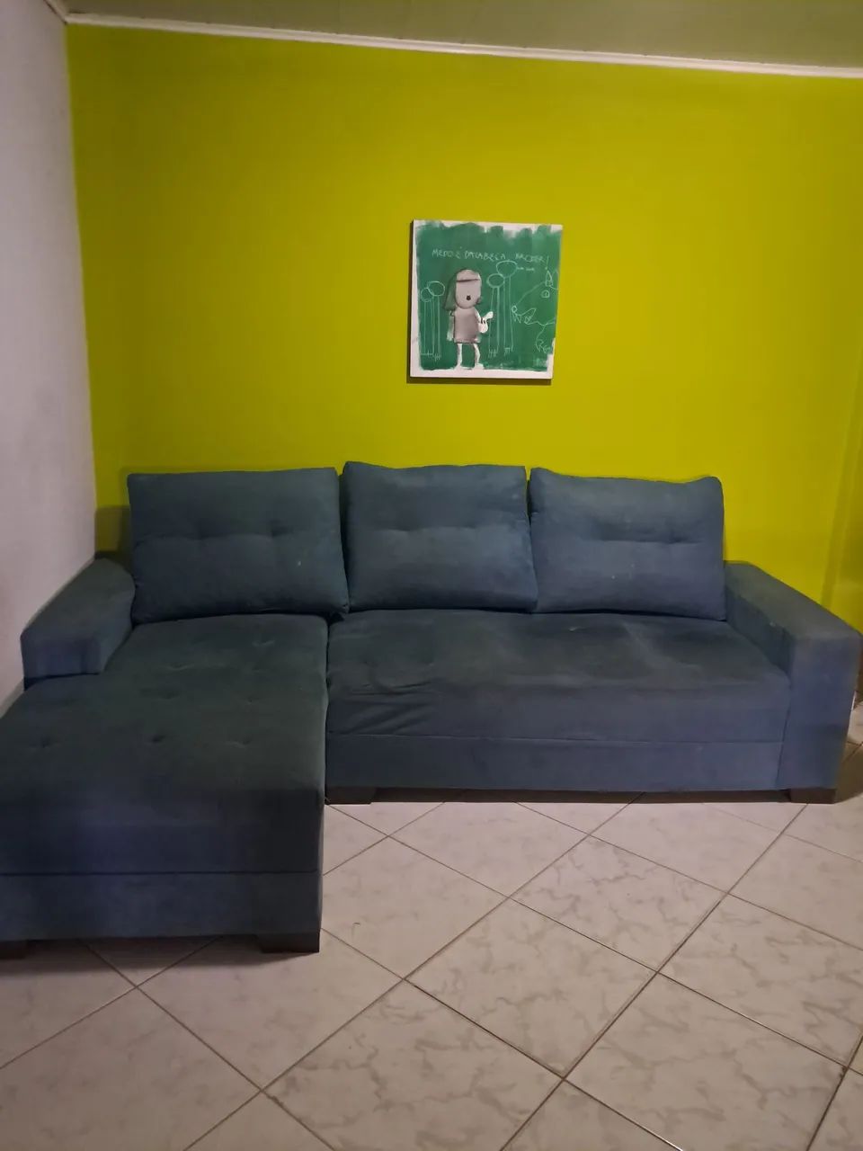 Vendo sofá acabamento de tecido. - Foto 2