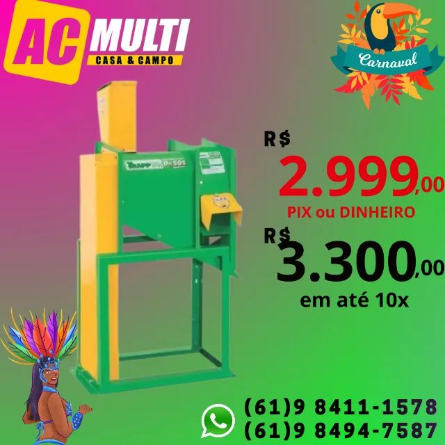 Debulhador descascador de Milho DM 50 Trapp sem motor