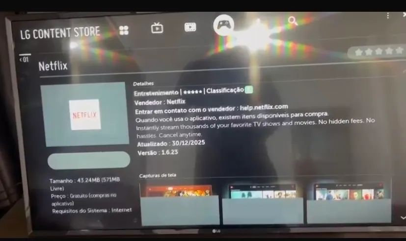 Tv LG smart 43 Polegadas 