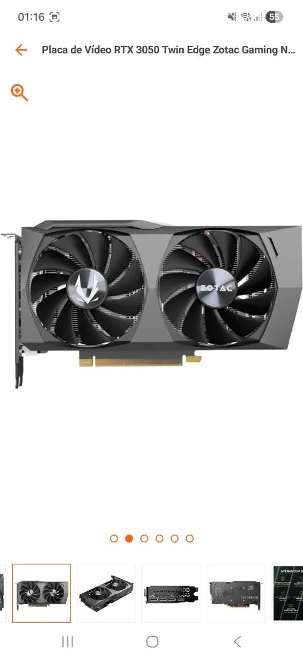 Placa de vídeo RTX 3050 8GB - Foto 2