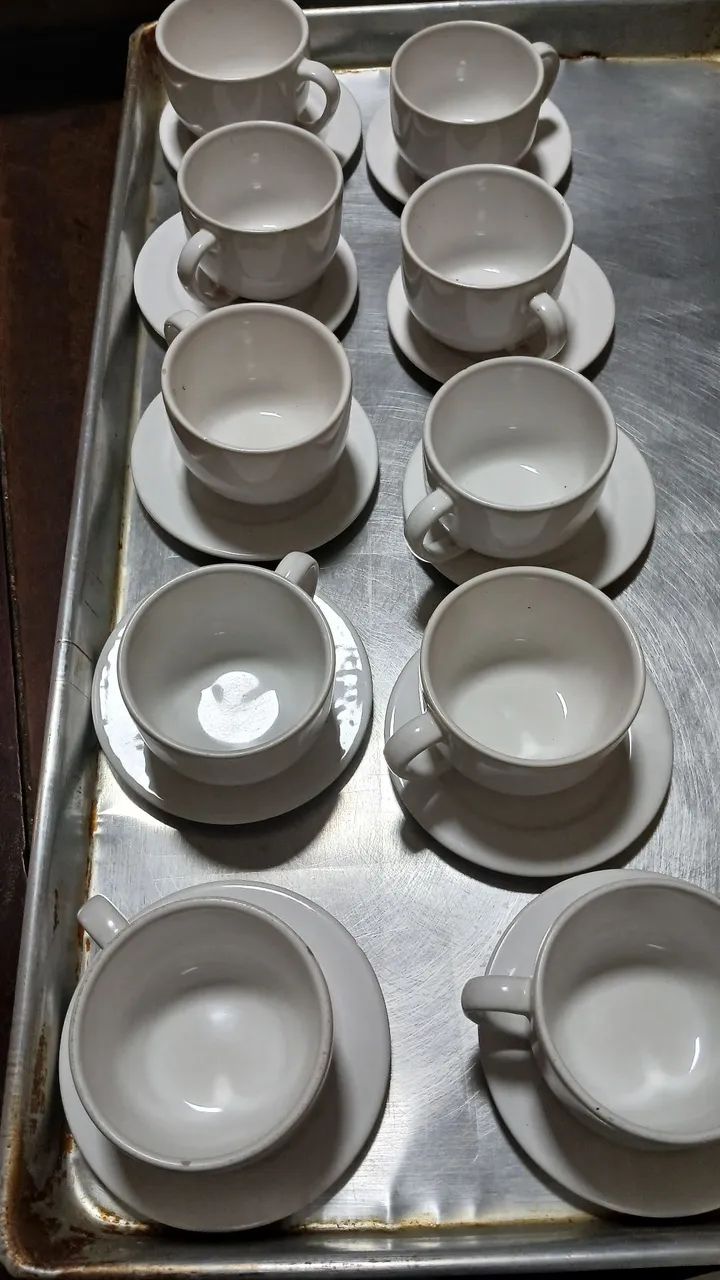 Kit de xícaras pra restaurante 10 pares  - Foto 2