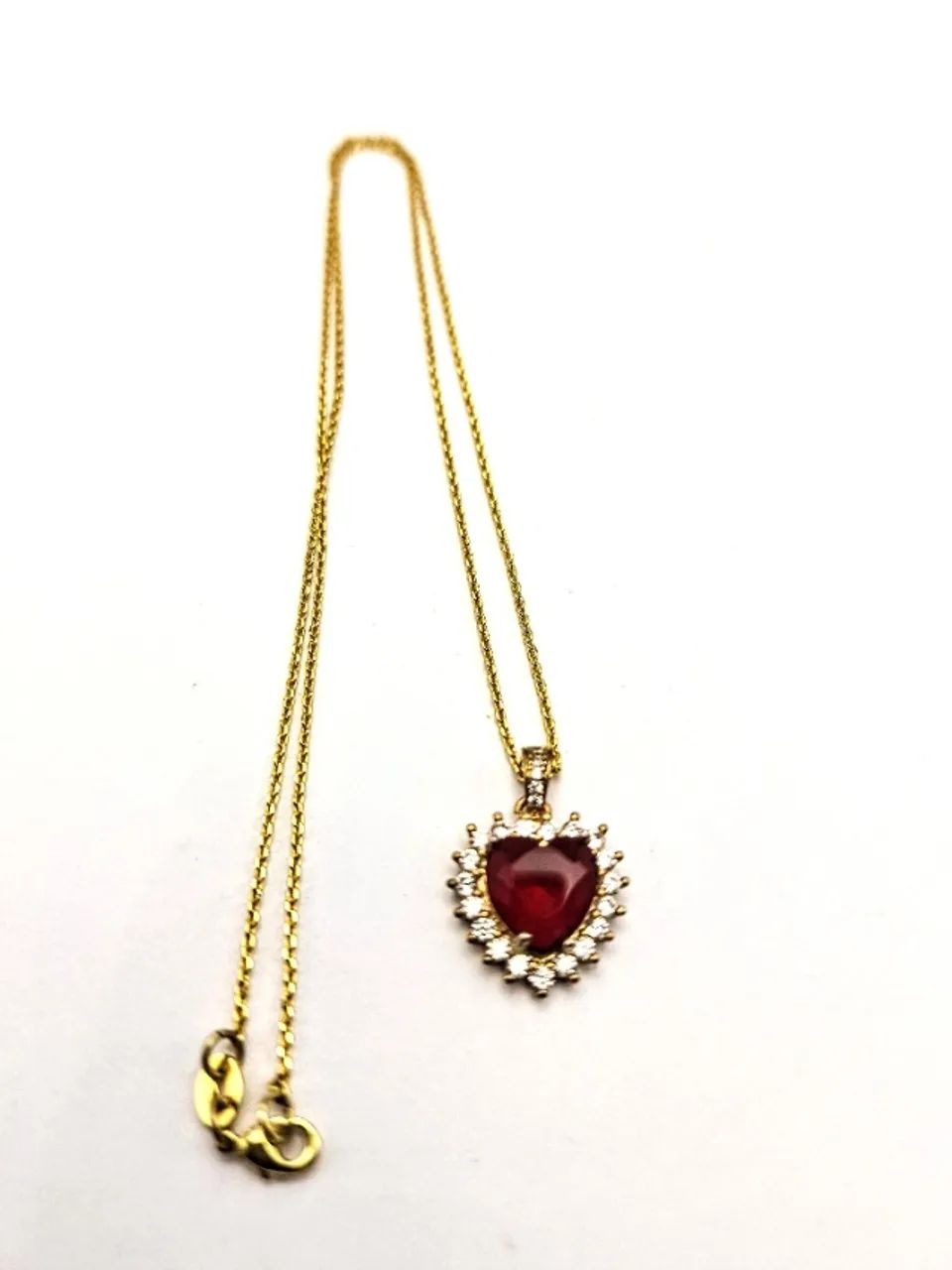 Colar Coração Strass - Foto 4