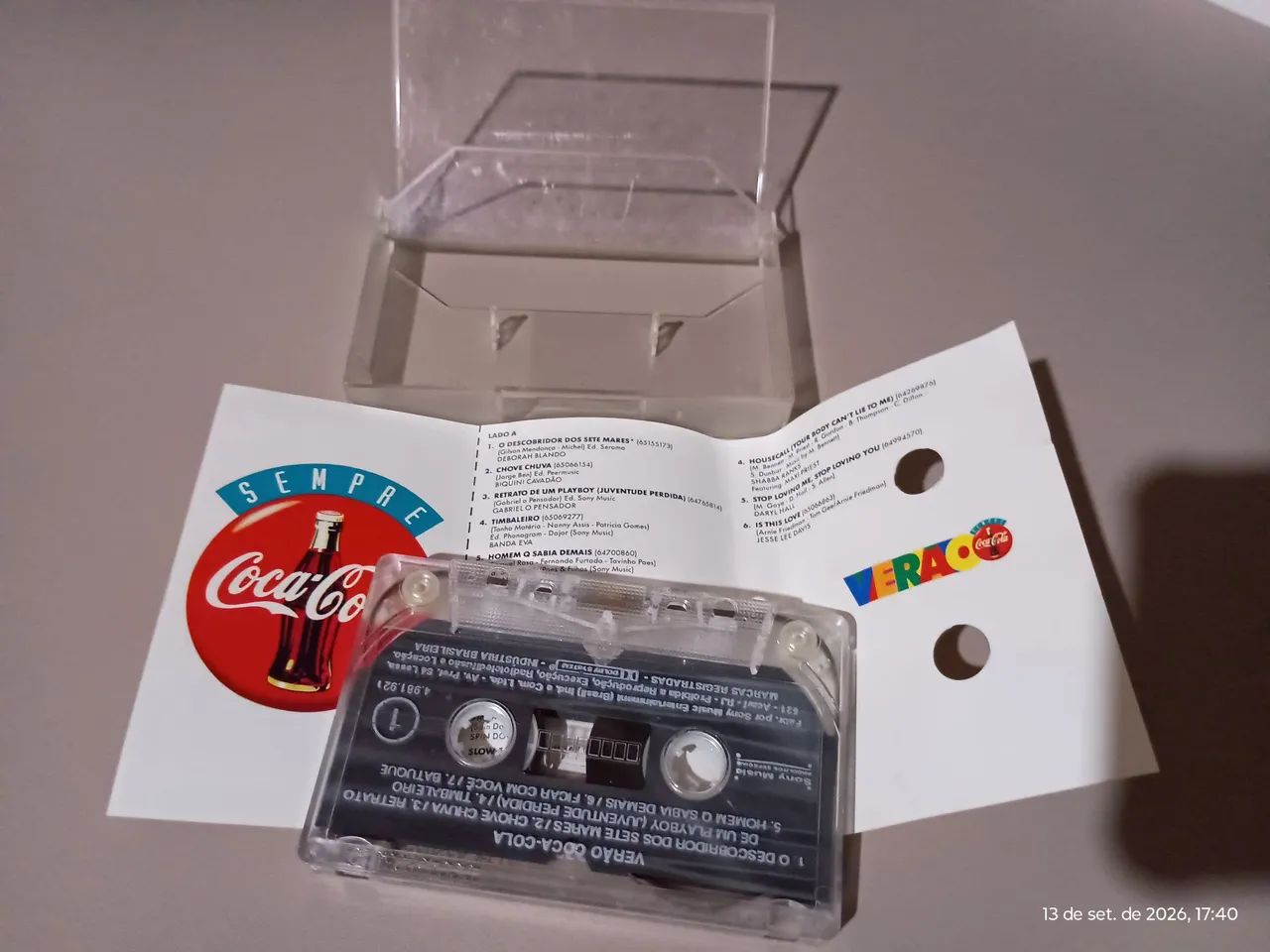 Fita k7 verão coca cola 1994 - Foto 4