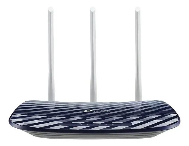 Modem Roteador Tp-link Archer C20 Com Fonte Cor Azul