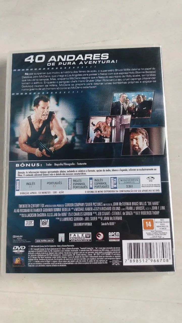 DVD original Duro de matar vol1 ótimo estado  - Foto 2