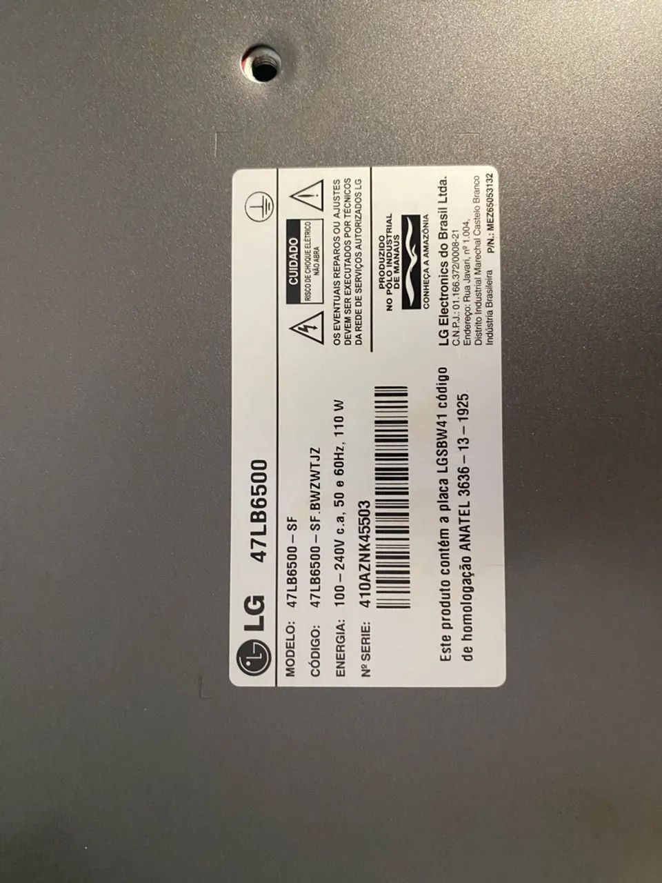 TV LG 47 polegadas Full HD - Modelo 47LB6500 - Foto 5