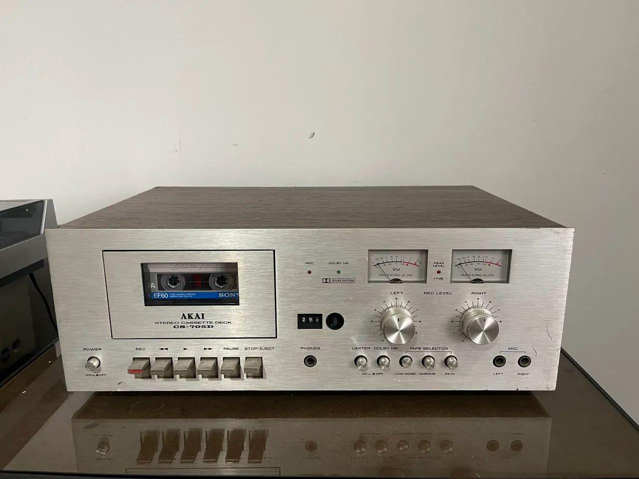 Tape deck akai cs-705d funcionando, bem conservado 