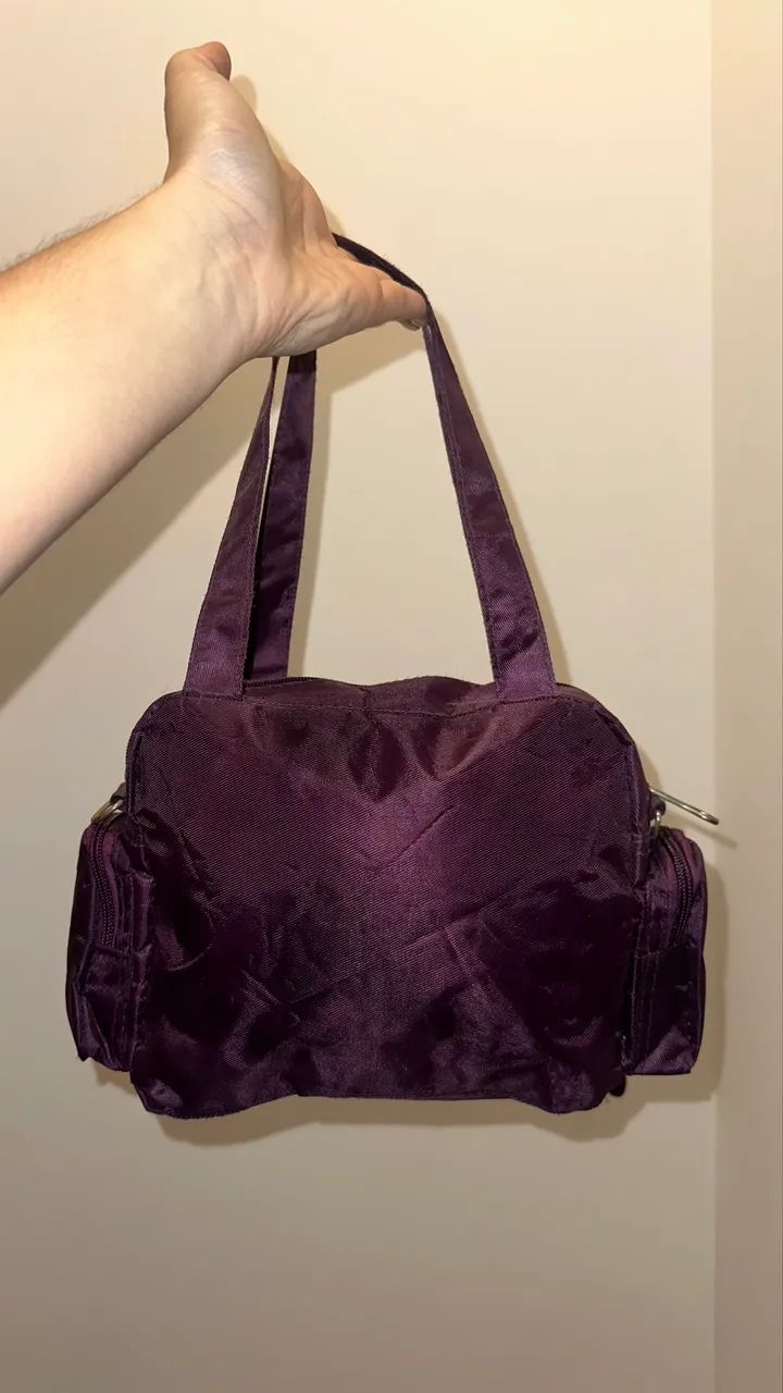 Bolsa feminina roxa acolchoada  - Foto 2