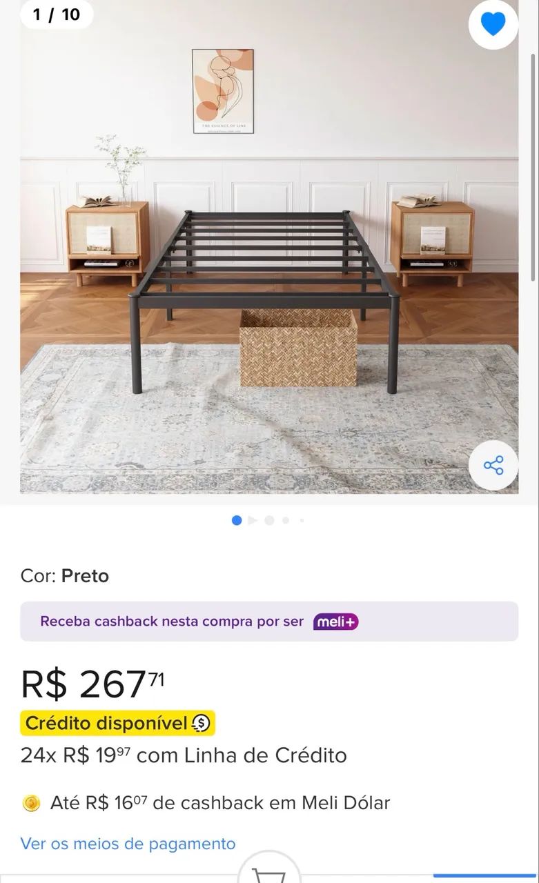 Cama solteiro desmontável  - Foto 2
