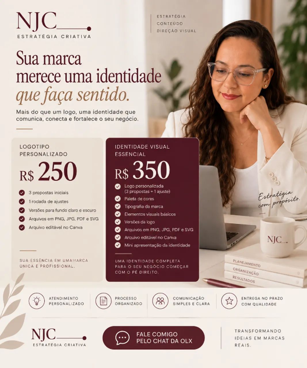Criação de Logotipo R$250 | Identidade Visual R$350