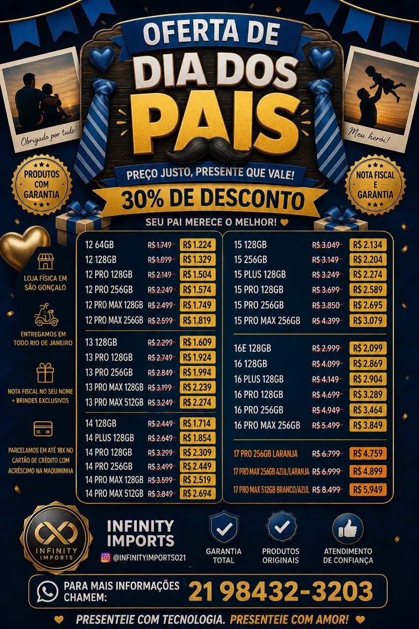 ? OFERTAS ESPECIAL DE DIA DOS PAIS